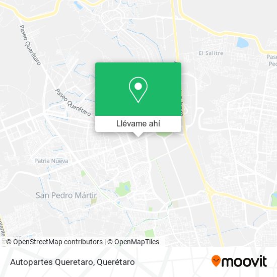 Mapa de Autopartes Queretaro