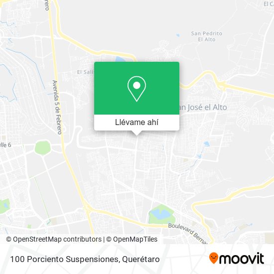 Mapa de 100 Porciento Suspensiones