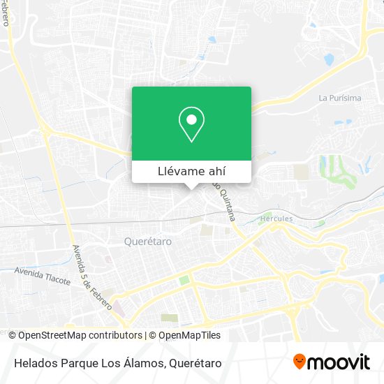 Mapa de Helados Parque Los Álamos