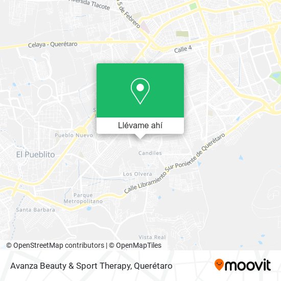 Mapa de Avanza Beauty & Sport Therapy