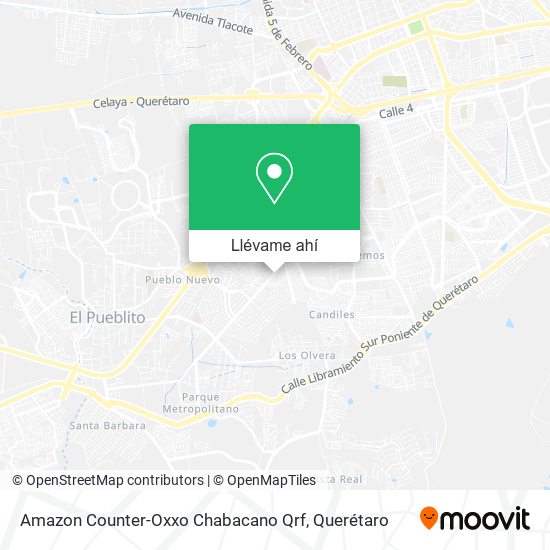 Mapa de Amazon Counter-Oxxo Chabacano Qrf