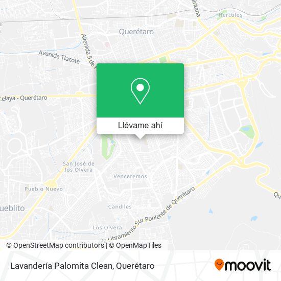 Mapa de Lavandería Palomita Clean