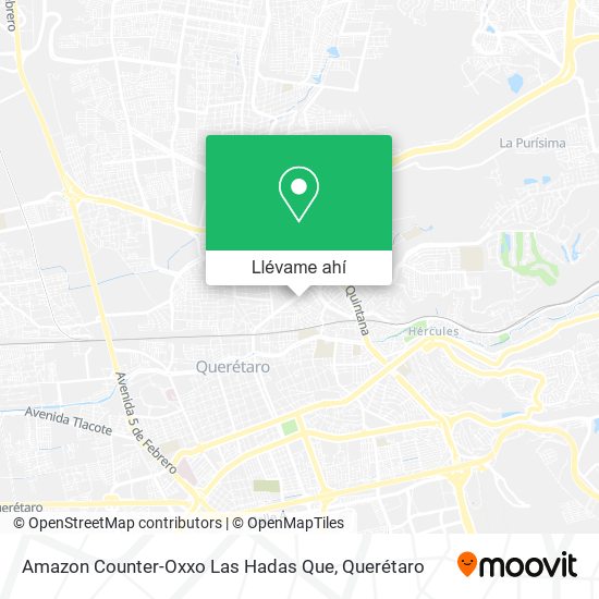 Mapa de Amazon Counter-Oxxo Las Hadas Que