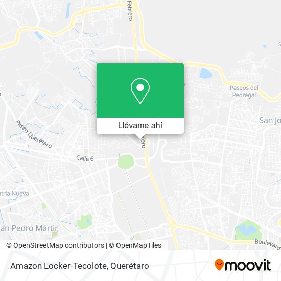 Mapa de Amazon Locker-Tecolote