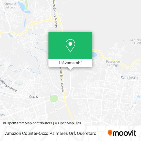 Mapa de Amazon Counter-Oxxo Palmares Qrf