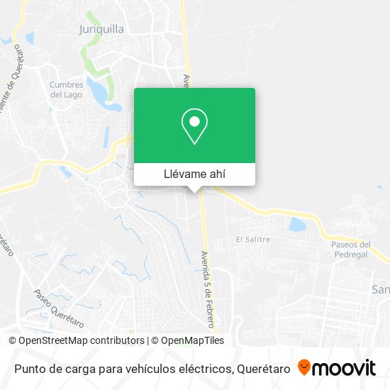 Mapa de Punto de carga para vehículos eléctricos