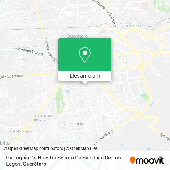  Cómo llegar a Parroquia De Nuestra Señora De San Juan De Los Lagos en Santiago De Querétaro en Autobús?