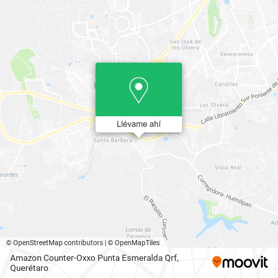 Mapa de Amazon Counter-Oxxo Punta Esmeralda Qrf