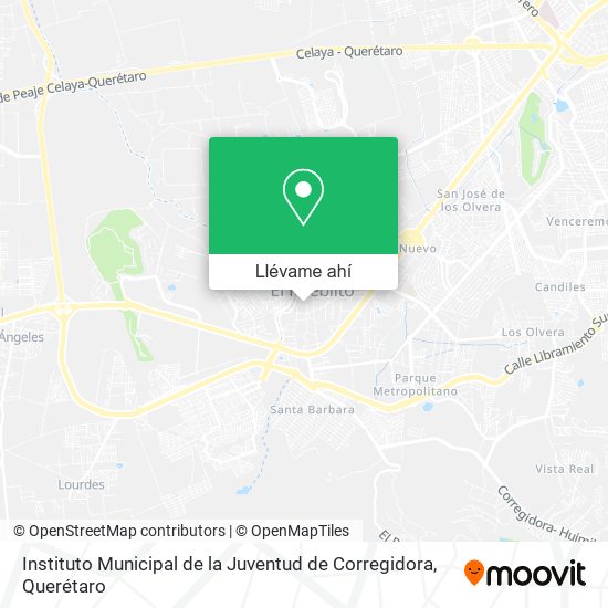 Mapa de Instituto Municipal de la Juventud de Corregidora