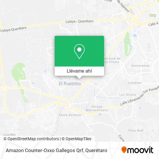 Mapa de Amazon Counter-Oxxo Gallegos Qrf