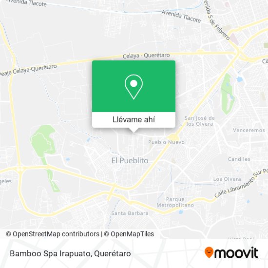 Mapa de Bamboo Spa Irapuato