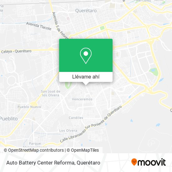 Mapa de Auto Battery Center Reforma
