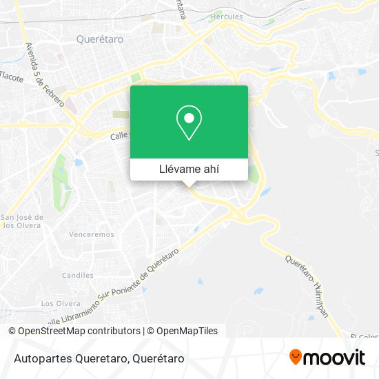 Mapa de Autopartes Queretaro