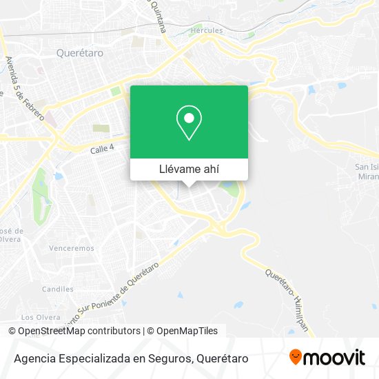 Mapa de Agencia Especializada en Seguros