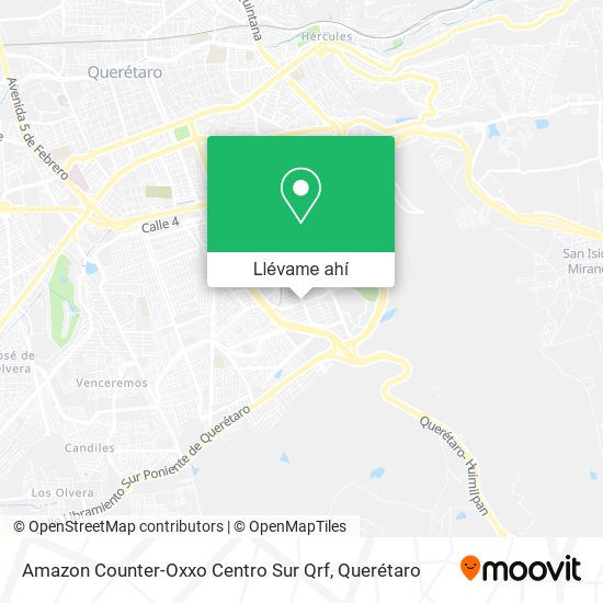 Mapa de Amazon Counter-Oxxo Centro Sur Qrf