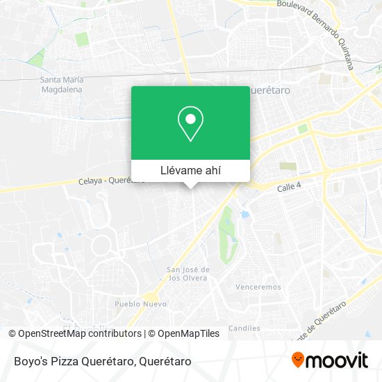 Mapa de Boyo's Pizza Querétaro