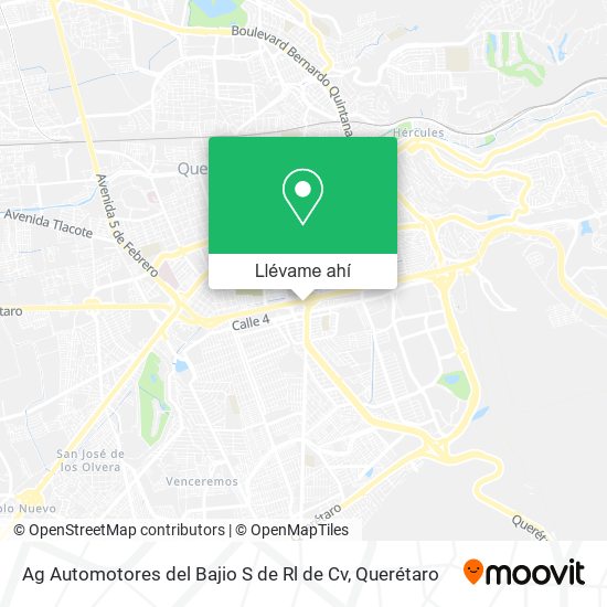 Mapa de Ag Automotores del Bajio S de Rl de Cv