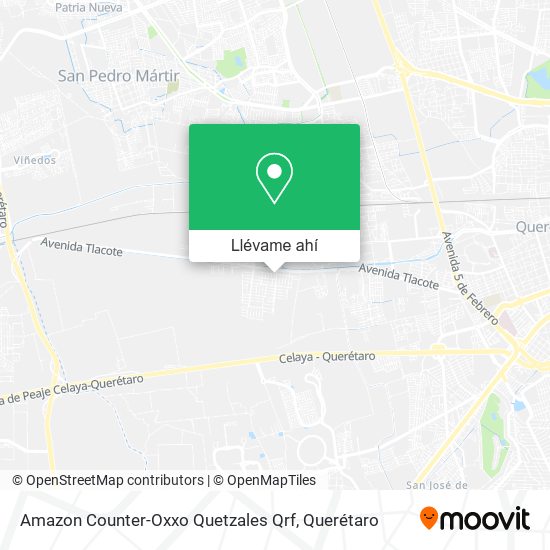 Mapa de Amazon Counter-Oxxo Quetzales Qrf