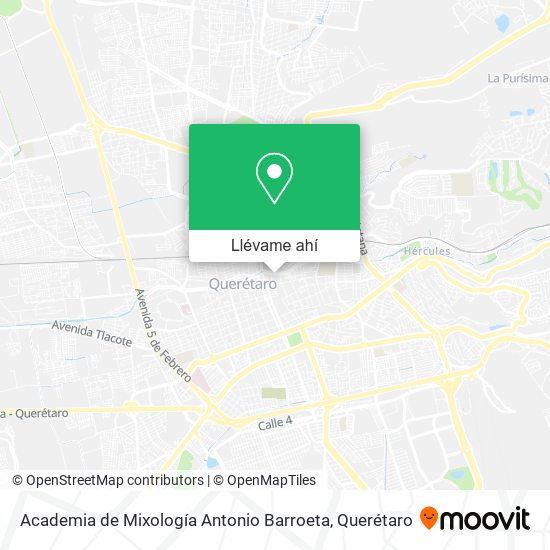 Mapa de Academia de Mixología Antonio Barroeta