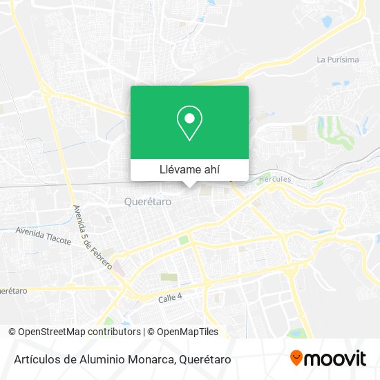 Mapa de Artículos de Aluminio Monarca