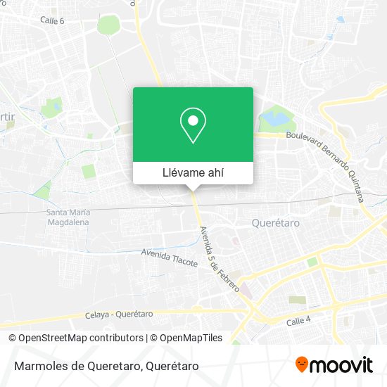 Mapa de Marmoles de Queretaro