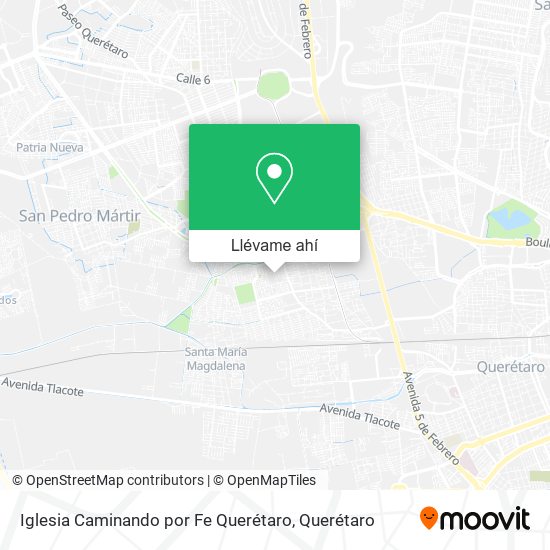 Mapa de Iglesia Caminando por Fe Querétaro