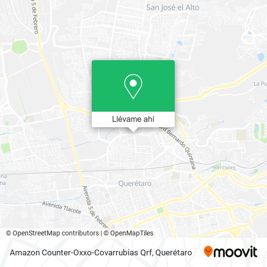 Mapa de Amazon Counter-Oxxo-Covarrubias Qrf