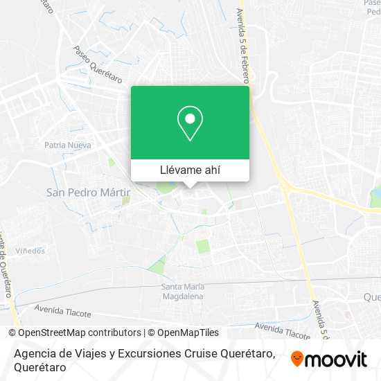 Mapa de Agencia de Viajes y Excursiones Cruise Querétaro