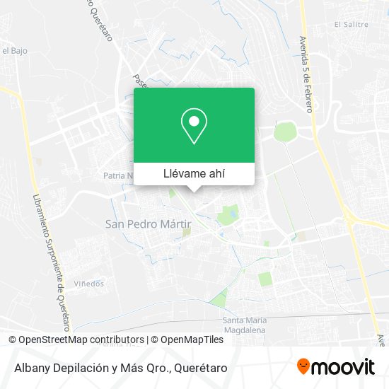 Mapa de Albany Depilación y Más Qro.