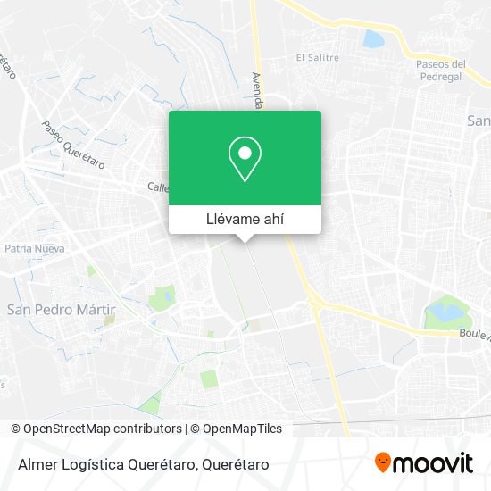 Mapa de Almer Logística Querétaro