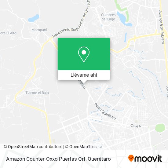 Mapa de Amazon Counter-Oxxo Puertas Qrf