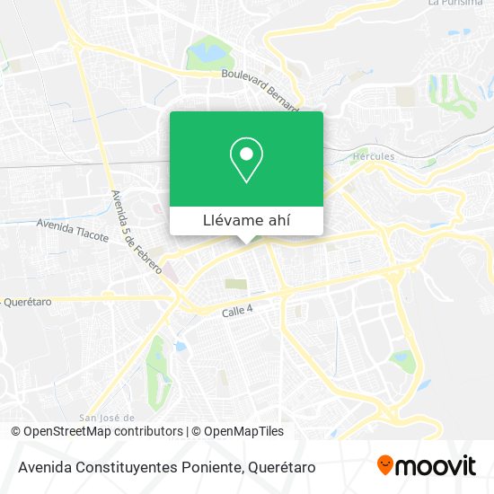 Mapa de Avenida Constituyentes Poniente