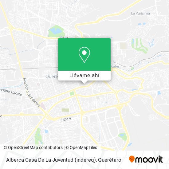 Mapa de Alberca Casa De La Juventud (indereq)