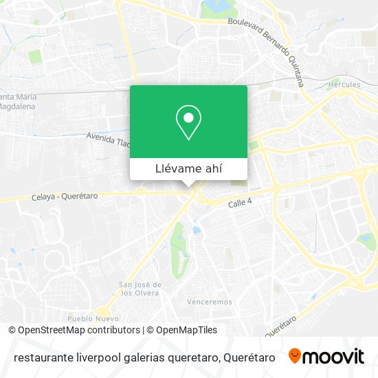 Cómo llegar a restaurante liverpool galerias queretaro en Santiago De  Querétaro en Autobús?