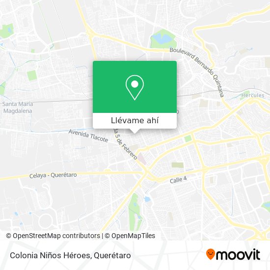 Cómo llegar a Colonia Niños Héroes en Santiago De Querétaro en Autobús?