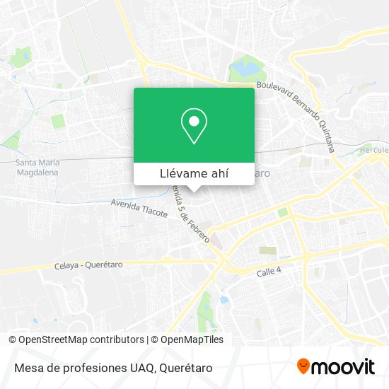 Mapa de Mesa de profesiones UAQ