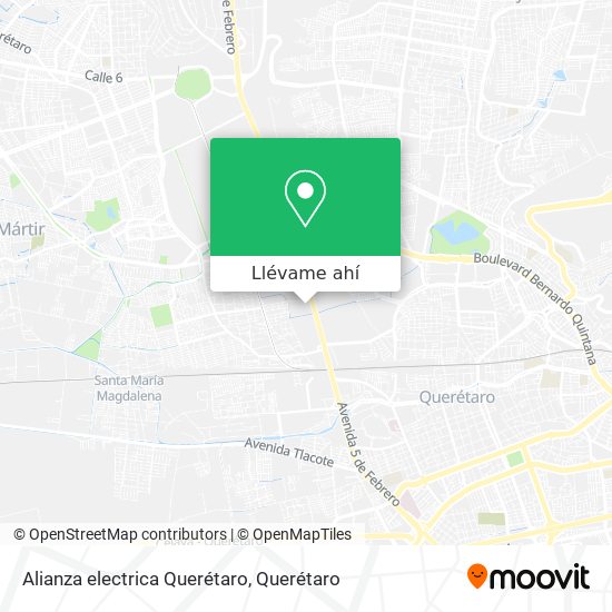 Mapa de Alianza electrica Querétaro