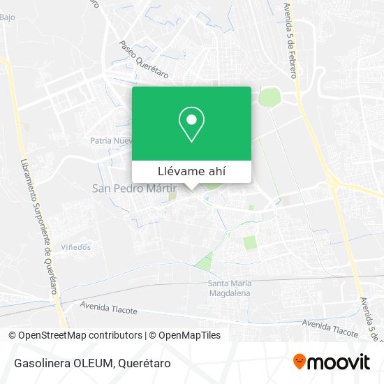 Mapa de Gasolinera OLEUM