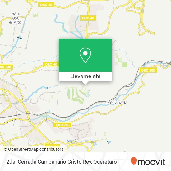 Mapa de 2da. Cerrada Campanario Cristo Rey