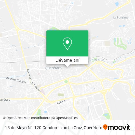 Mapa de 15 de Mayo N°. 120 Condominios La Cruz