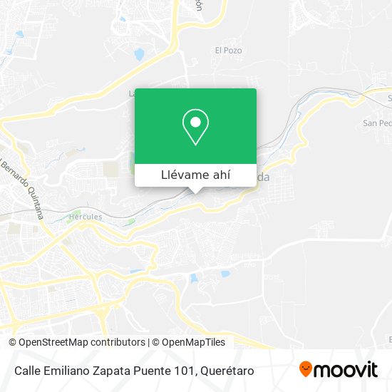 Mapa de Calle Emiliano Zapata Puente 101
