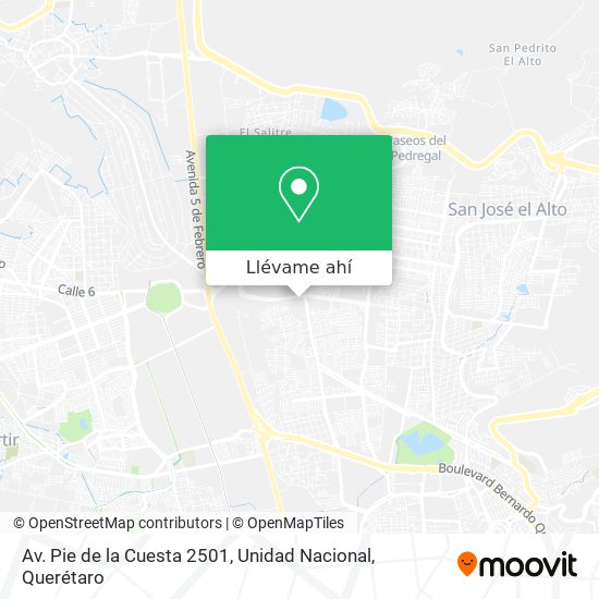 Mapa de Av. Pie de la Cuesta 2501, Unidad Nacional