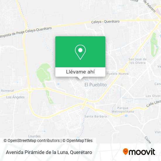 Mapa de Avenida Pirámide de la Luna