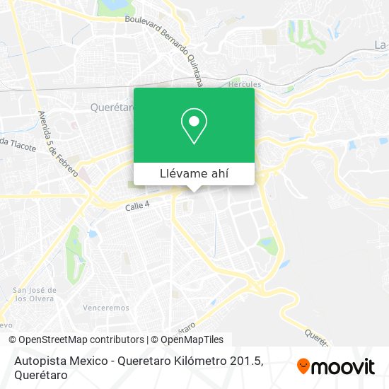 Mapa de Autopista Mexico - Queretaro Kilómetro 201.5