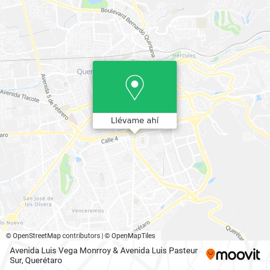 Mapa de Avenida Luis Vega Monrroy & Avenida Luis Pasteur Sur