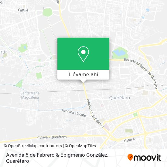 Mapa de Avenida 5 de Febrero & Epigmenio González