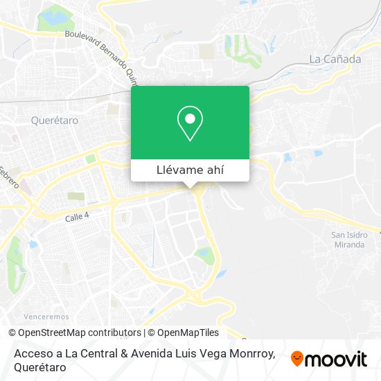 Mapa de Acceso a La Central & Avenida Luis Vega Monrroy