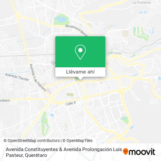 Mapa de Avenida Constituyentes & Avenida Prolongación Luis Pasteur