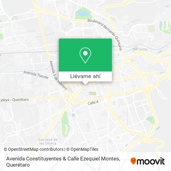 Mapa de Avenida Constituyentes & Calle Ezequiel Montes