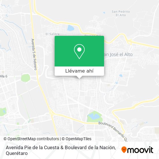 Mapa de Avenida Pie de la Cuesta & Boulevard de la Nación